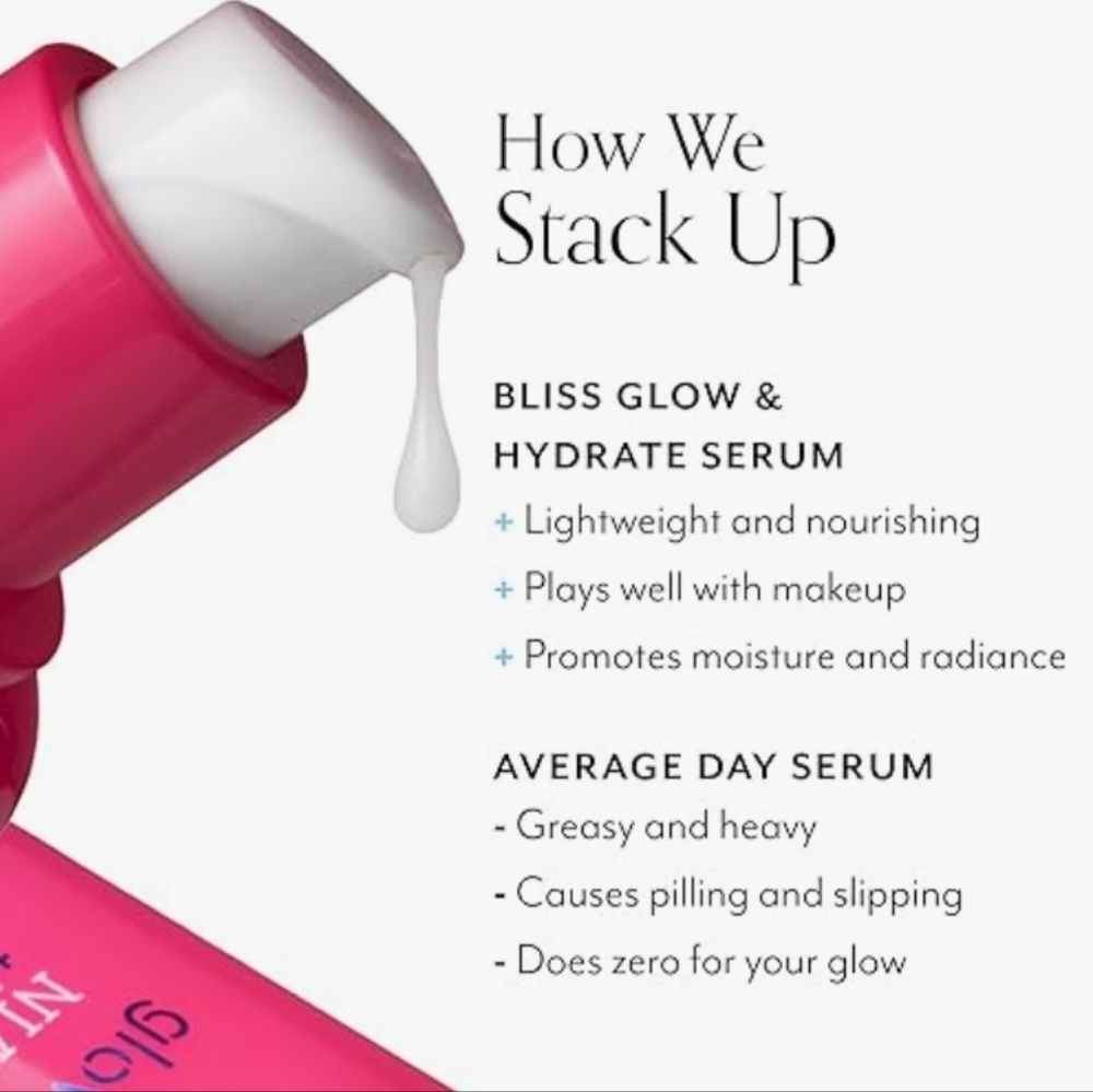Bliss Glow & Hydrate Niacinamide & Hyaluronic Acid Day Serum, 15ml, New - Picture 7 of 8